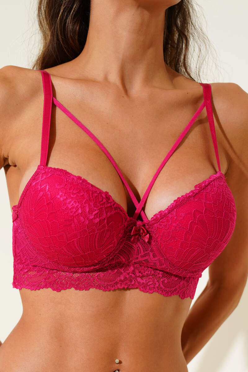 Destekli Çapraz İpli Bralet Sütyen