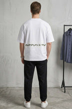 Difficulty Ön Ve Arka Baskılı Oversize Erkek T-shirt