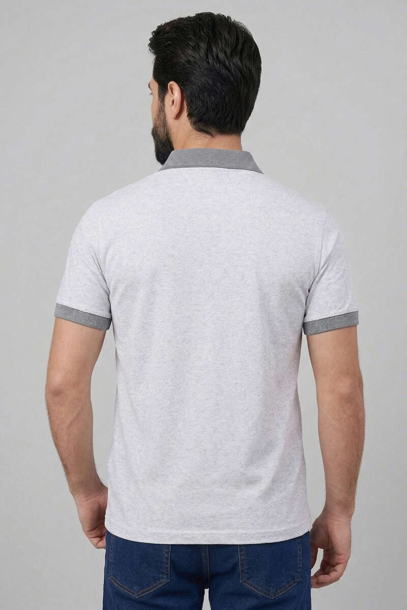 Dijital Baskılı Erkek T-shirt Gri