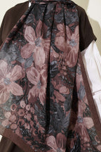 Dijital Baskılı Floral Bambu Şal