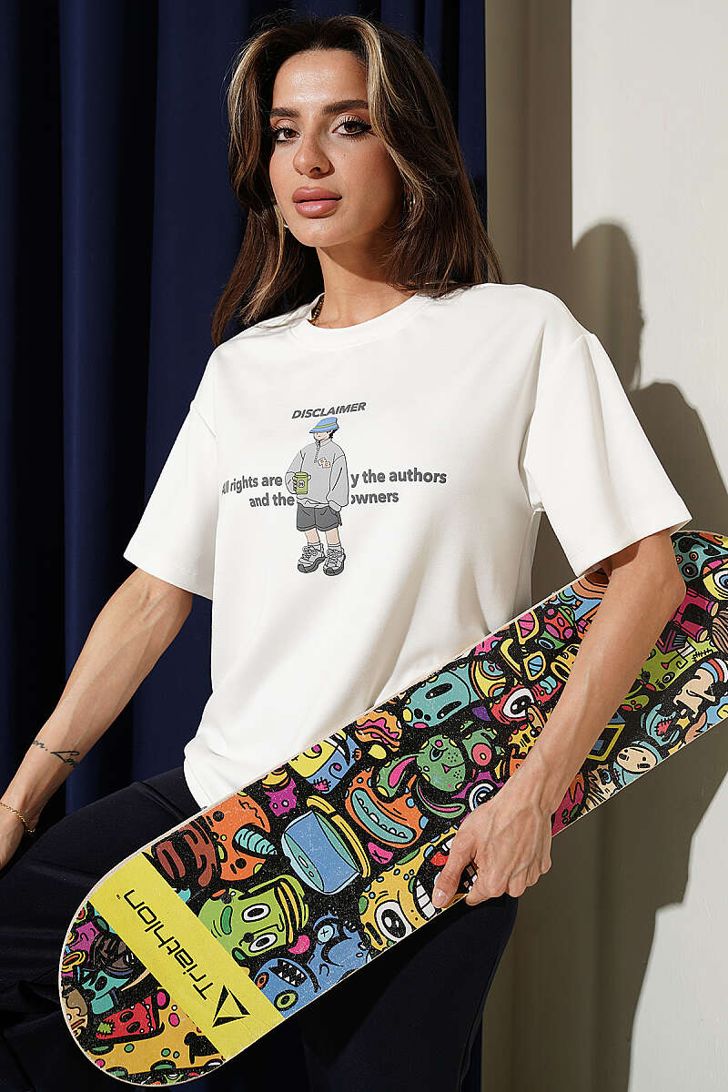 Disclaimer Baskılı T-shirt