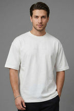 Don't Look Back Baskılı Oversize Erkek T-shirt