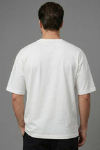 Don't Look Back Baskılı Oversize Erkek T-shirt