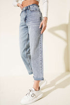 Jeans à double jambe étroite