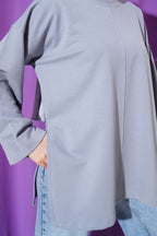 Duble Kol İp Bağcıklı Tunik