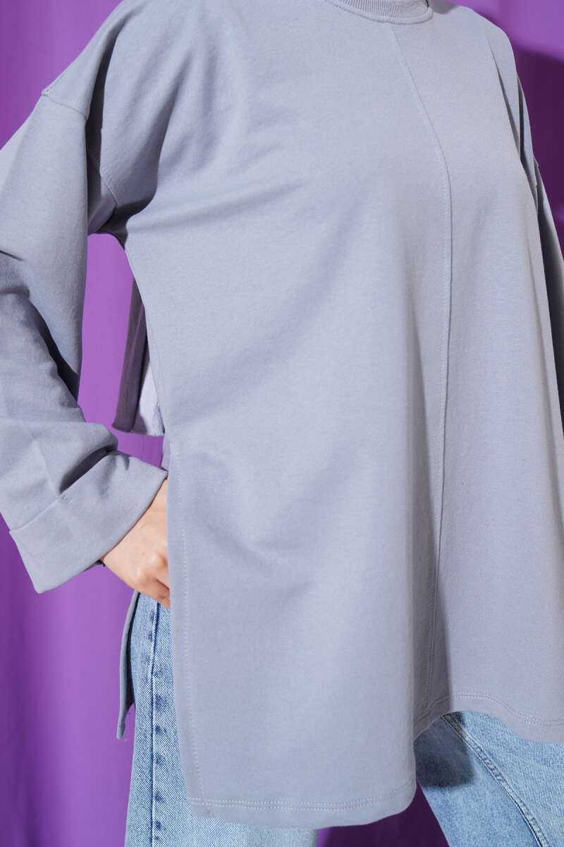 Duble Kol İp Bağcıklı Tunik