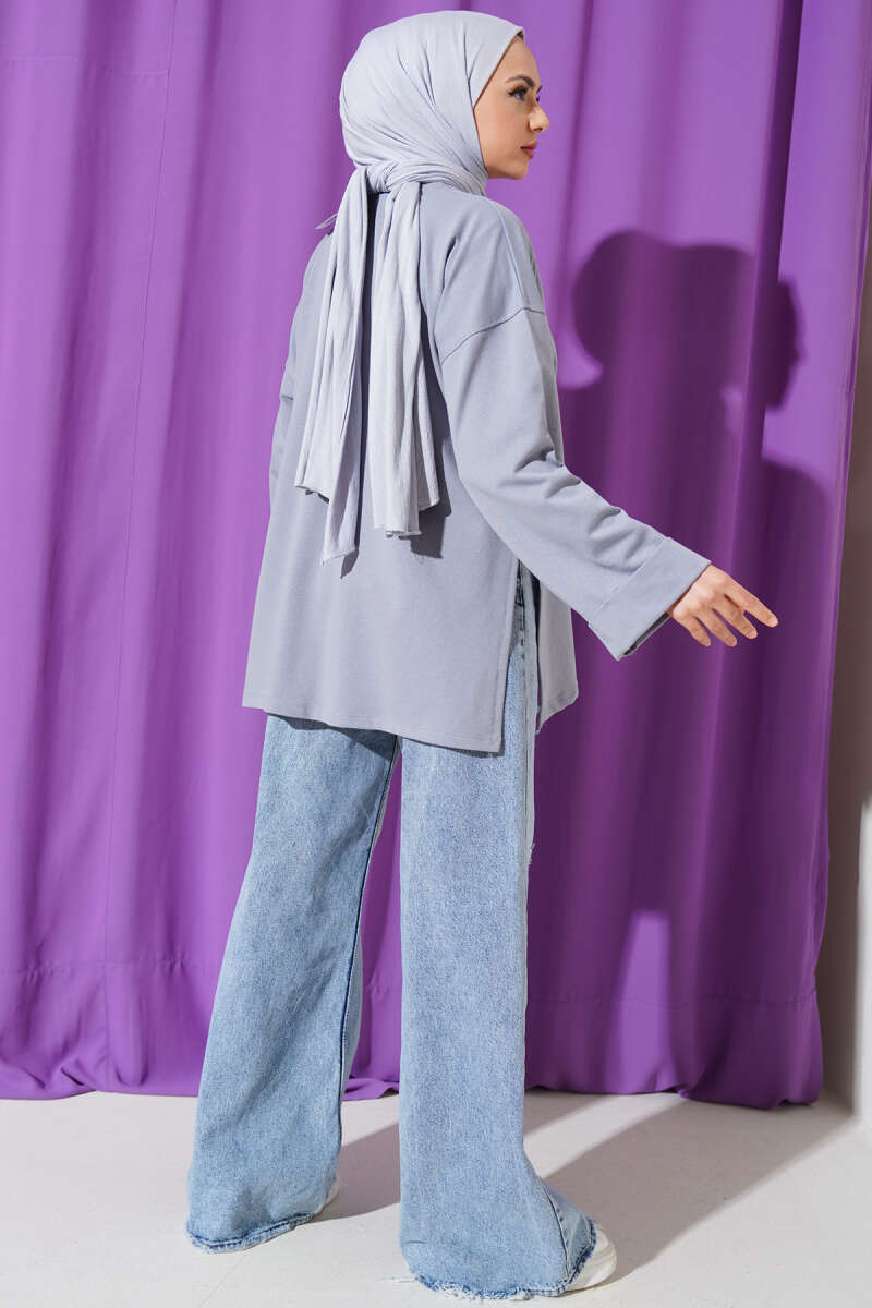 Duble Kol İp Bağcıklı Tunik