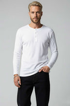 Düğme Detaylı  Erkek Sweatshirt