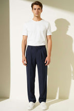 Buttoned Baggy Men's Trousers