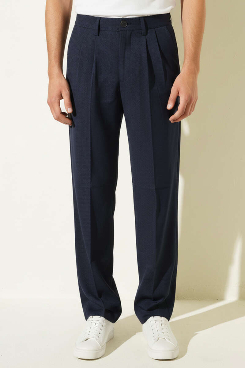 Buttoned Baggy Men's Trousers