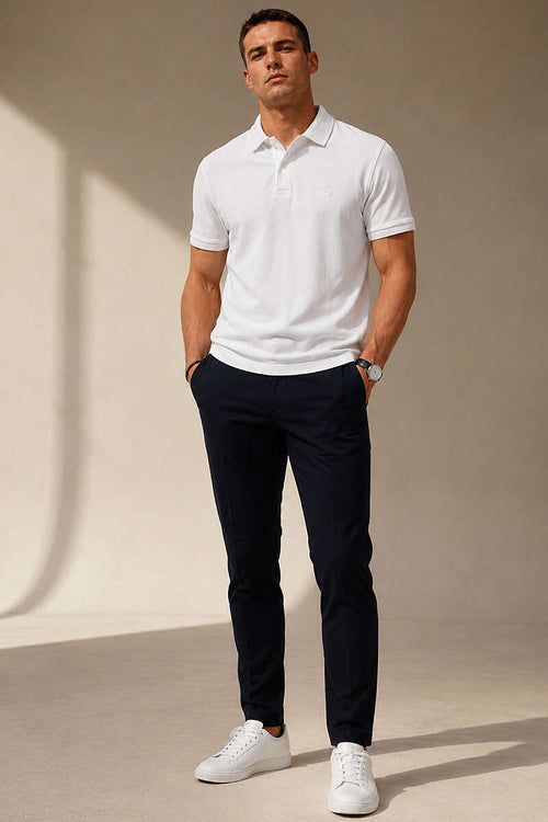 Düğmeli Polo Yaka Erkek T-shirt
