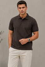Düğmeli Polo Yaka Erkek T-shirt