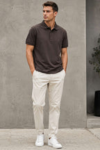 Düğmeli Polo Yaka Erkek T-shirt