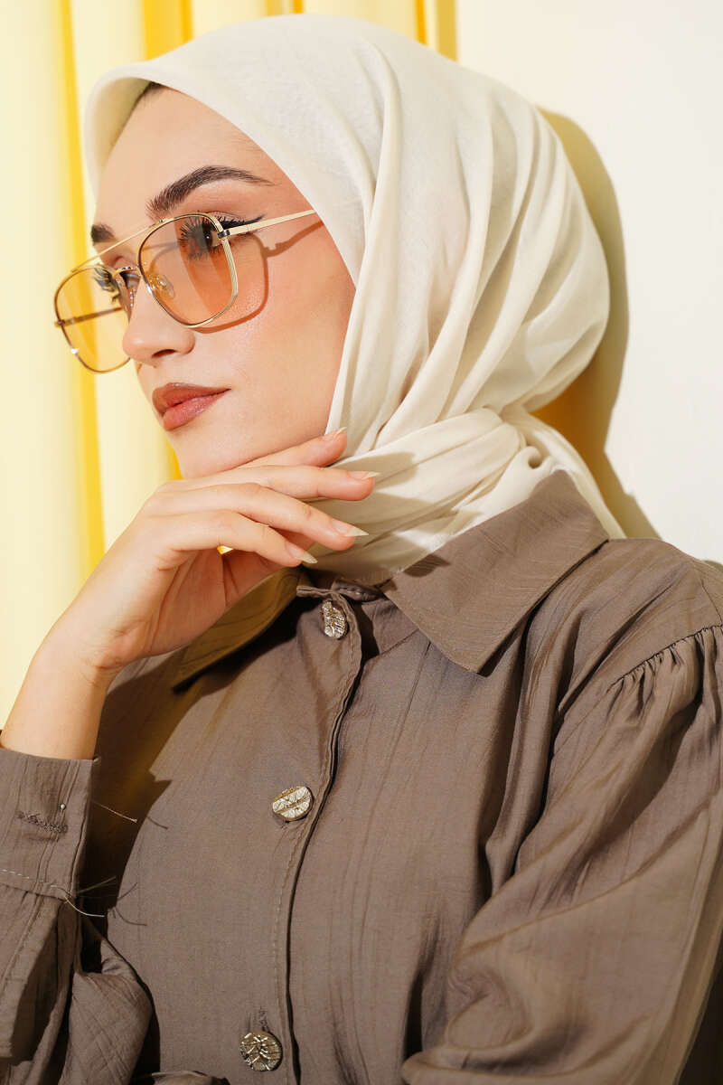 Düz Flamu Cotton Eşarp