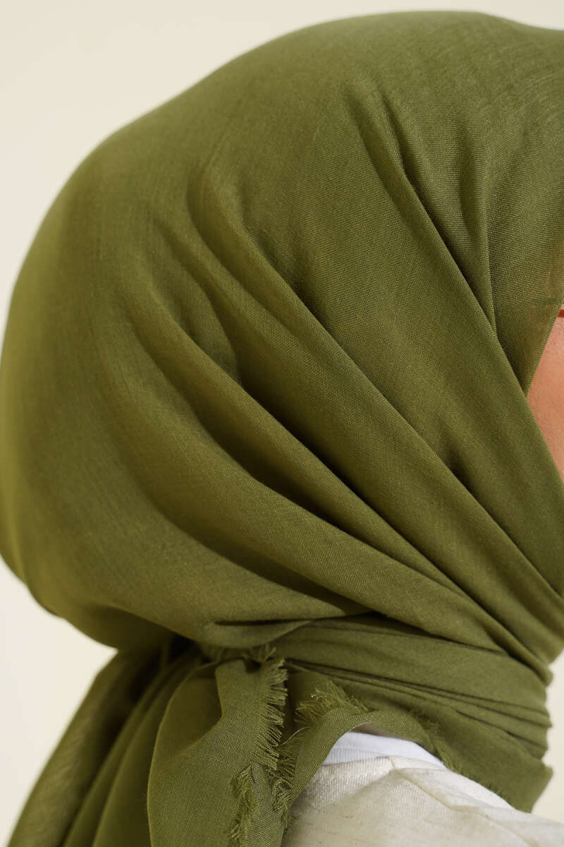 Düz Flamu Cotton Eşarp