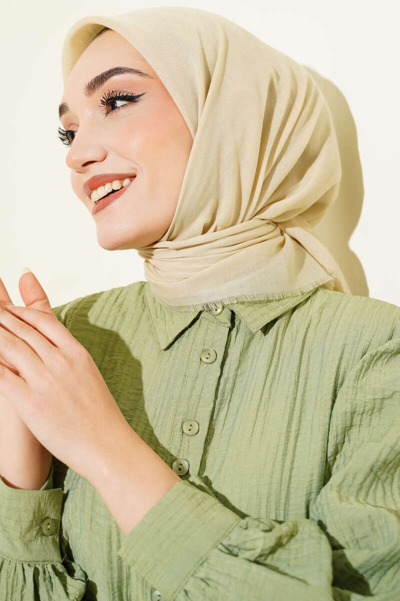 Düz Flamu Cotton Eşarp