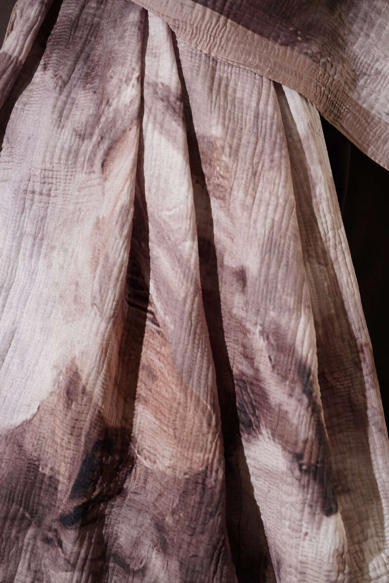 Marbled Pattern Muslin Shawl