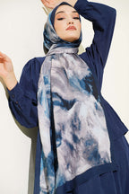Marbled Pattern Muslin Shawl