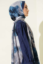 Marbled Pattern Muslin Shawl