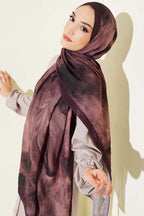 Marbled Pattern Muslin Shawl