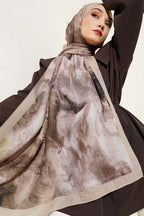 Marbled Pattern Muslin Shawl