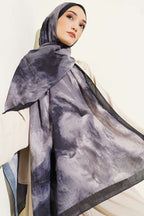 Marbled Pattern Muslin Shawl