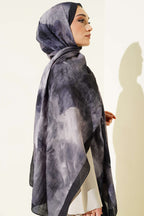 Marbled Pattern Muslin Shawl