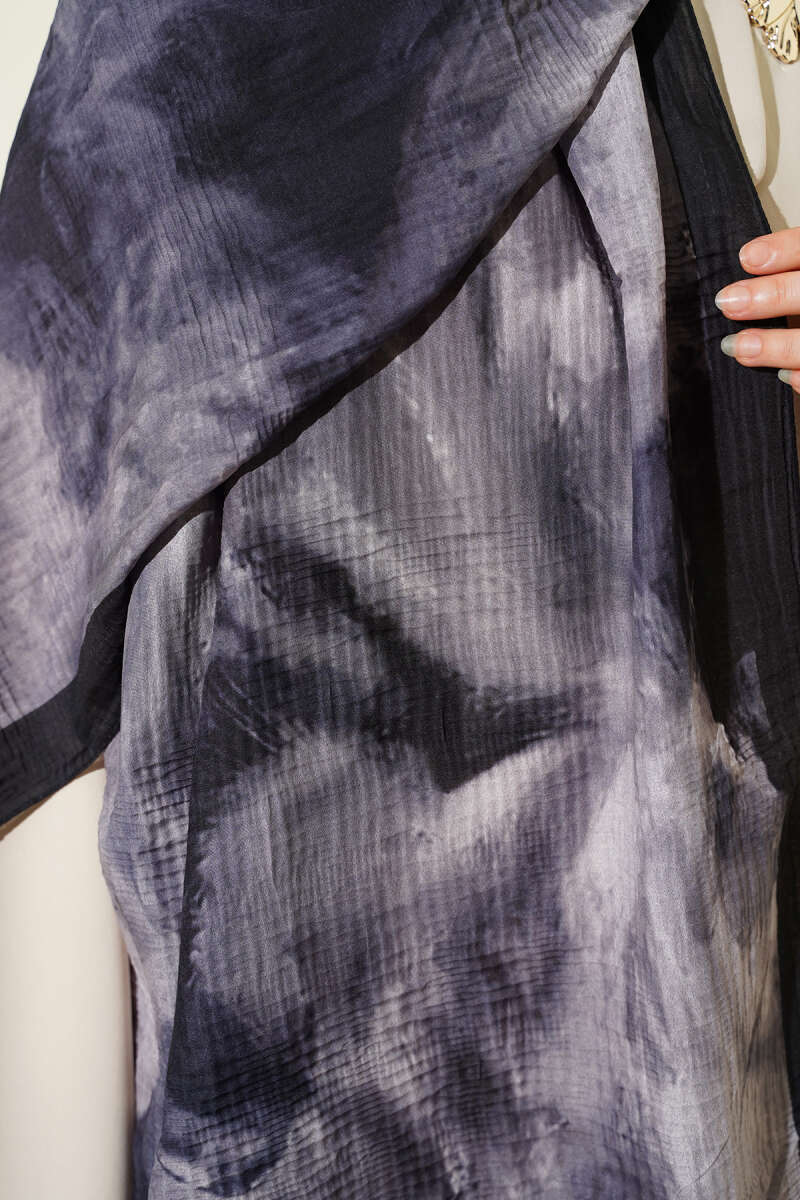 Marbled Pattern Muslin Shawl