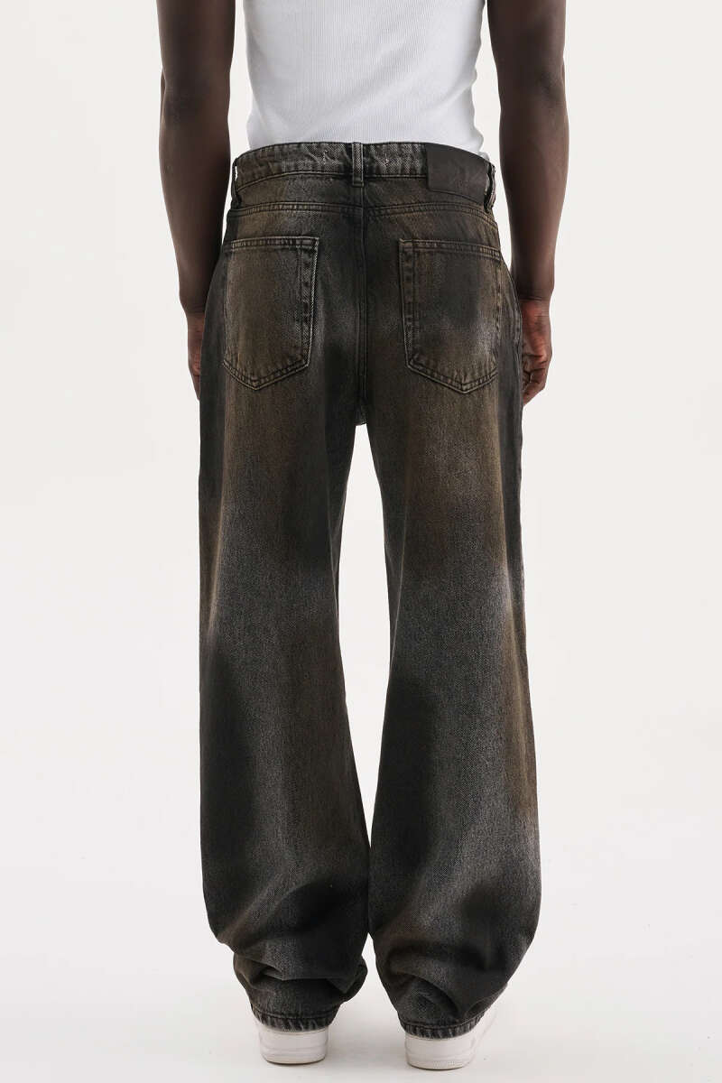 Baggy Men's Denim Trousers with Effect