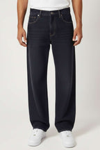 Baggy Men's Denim Trousers with Effect
