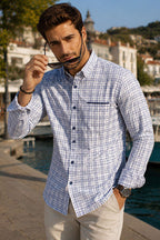 Ekoseli Slim Fit Erkek Gömlek