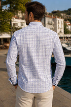 Ekoseli Slim Fit Erkek Gömlek