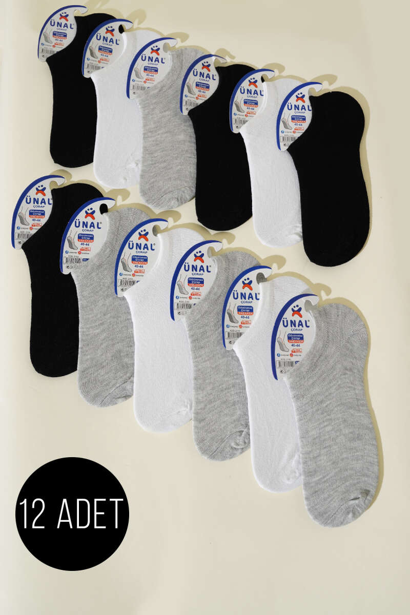 Erkek 12'li Sneaker Çorap Asorti 1