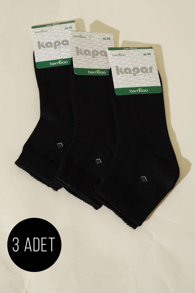 Herren 3 Stück Bambus Halfcock Socken
