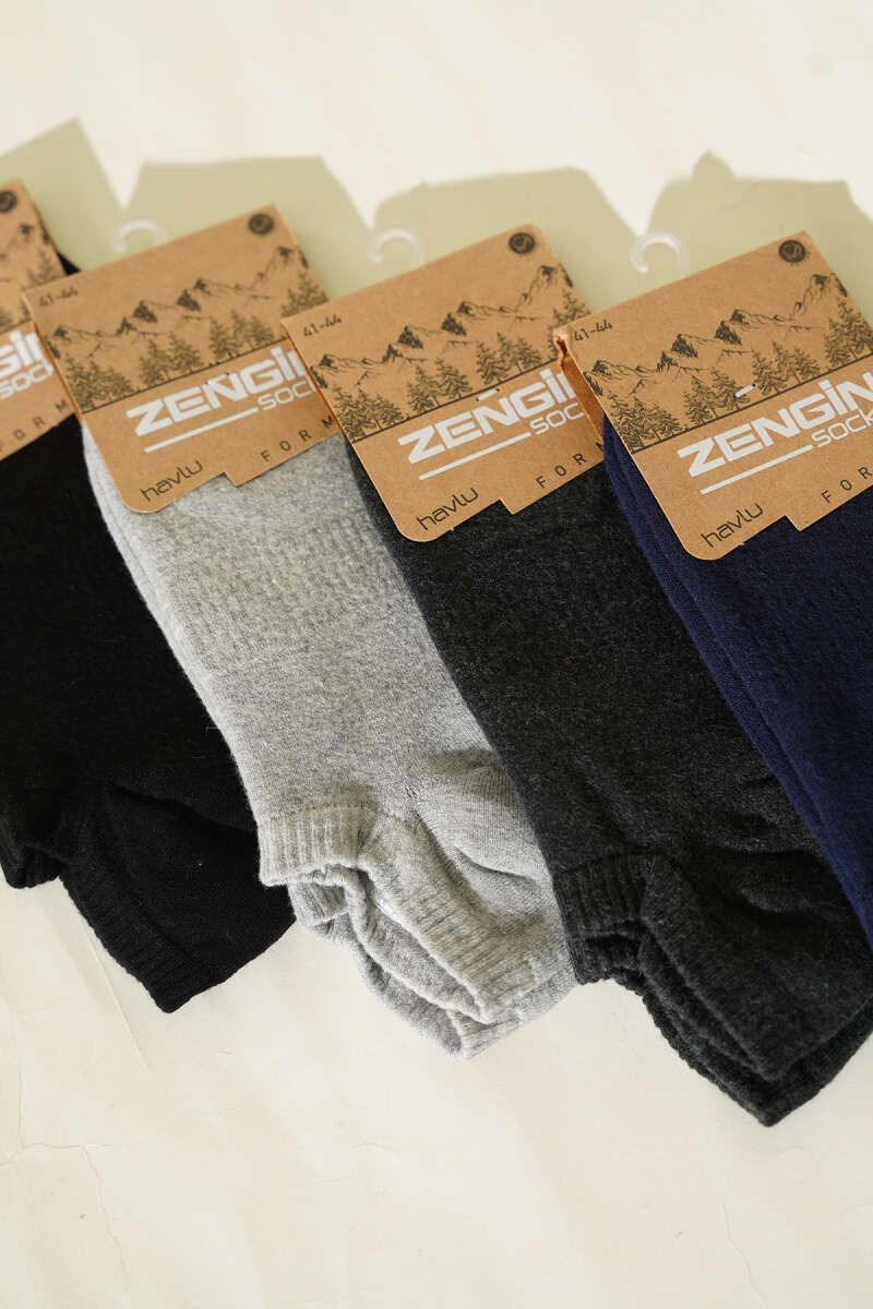 Erkek 4'lü Havlu Sneakers Çorap