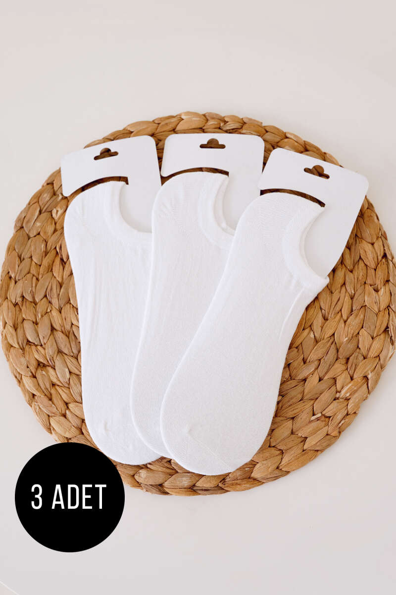 Erkek Sneaker Üçlü Çorap