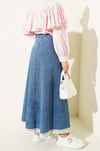 Etek Ucu Dantelli  Etek