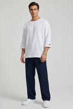 Fakir Kol Müslin Erkek Oversize T-shirt