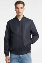 Zippered Rib Detailed Seasonal Men's Coat