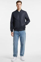 Zippered Rib Detailed Seasonal Men's Coat