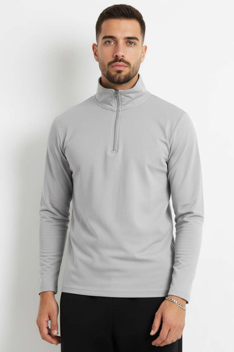 Fermuarlı Scuba Erkek Sweatshirt