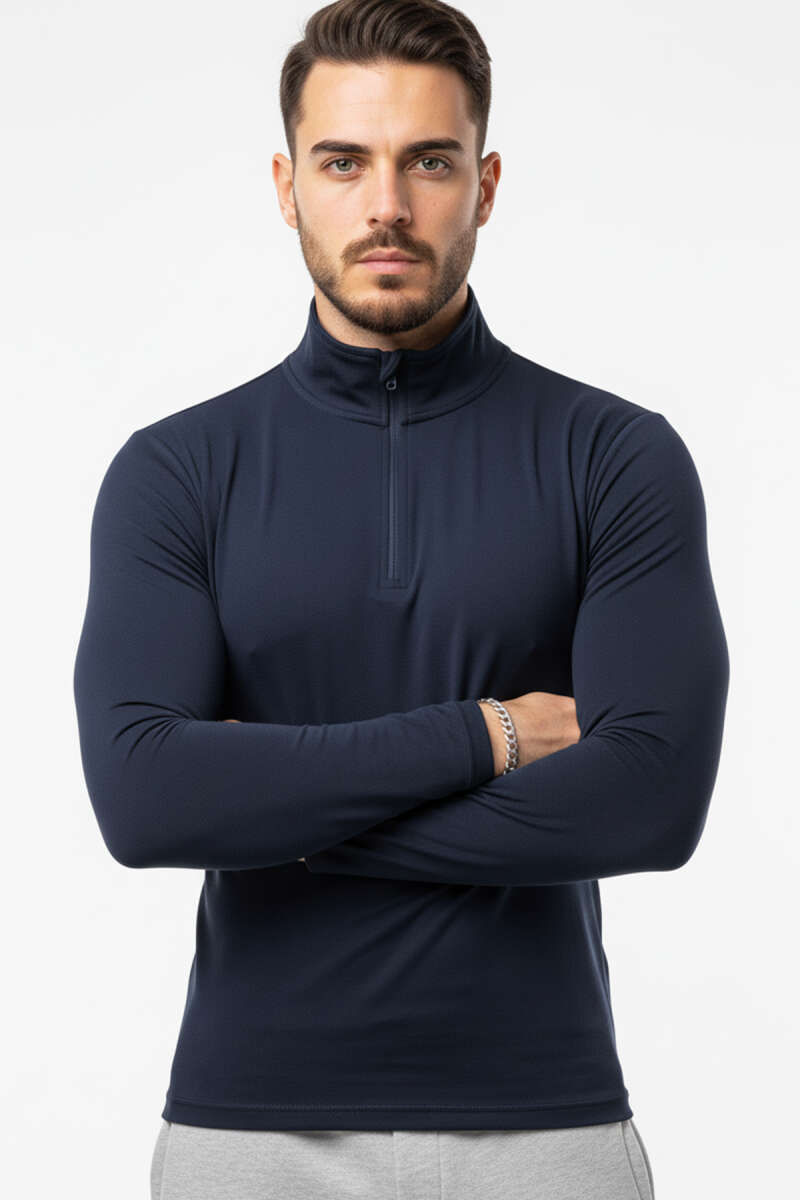 Fermuarlı Scuba Erkek Sweatshirt