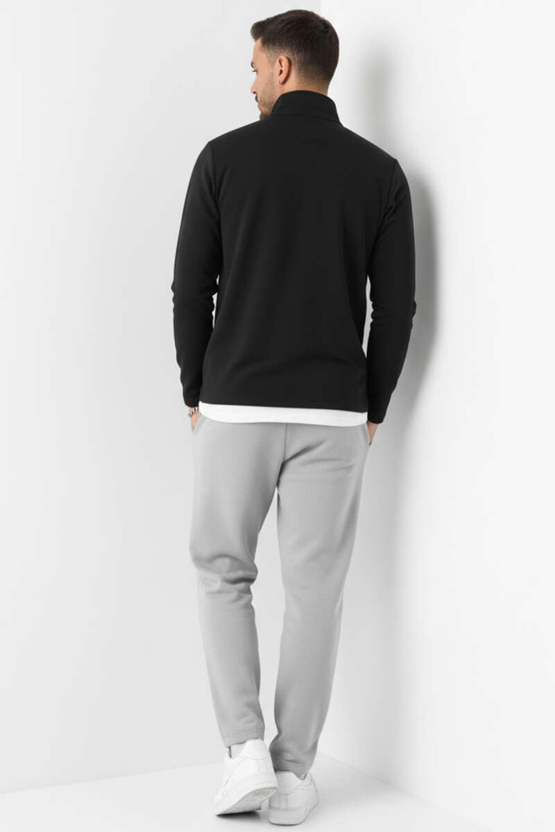 Fermuarlı Scuba Erkek Sweatshirt
