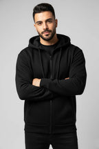 Fermuarlı Üç İplik Erkek Sweatshirt