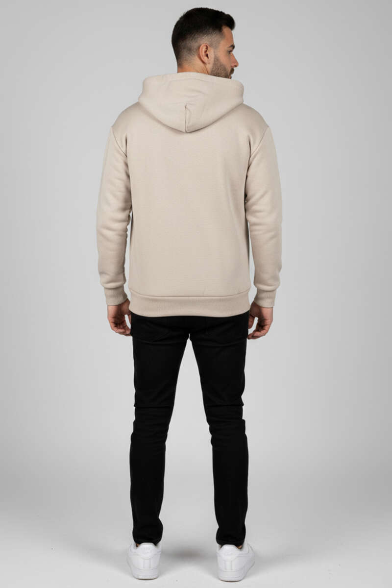 Fermuarlı Üç İplik Erkek Sweatshirt