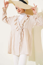 Fırfırlı Bileği Lastikli Kimono