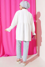 Fırfırlı Bileği Lastikli Kimono