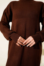 Fitilli Basic Triko Elbise