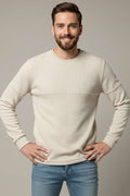 Fitilli Dikiş Detaylı Erkek Sweatshirt