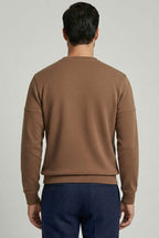 Fitilli Dikiş Detaylı Erkek Sweatshirt